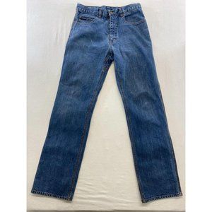 Work Mate Men's Straight Leg Blue Jeans Size 34/34